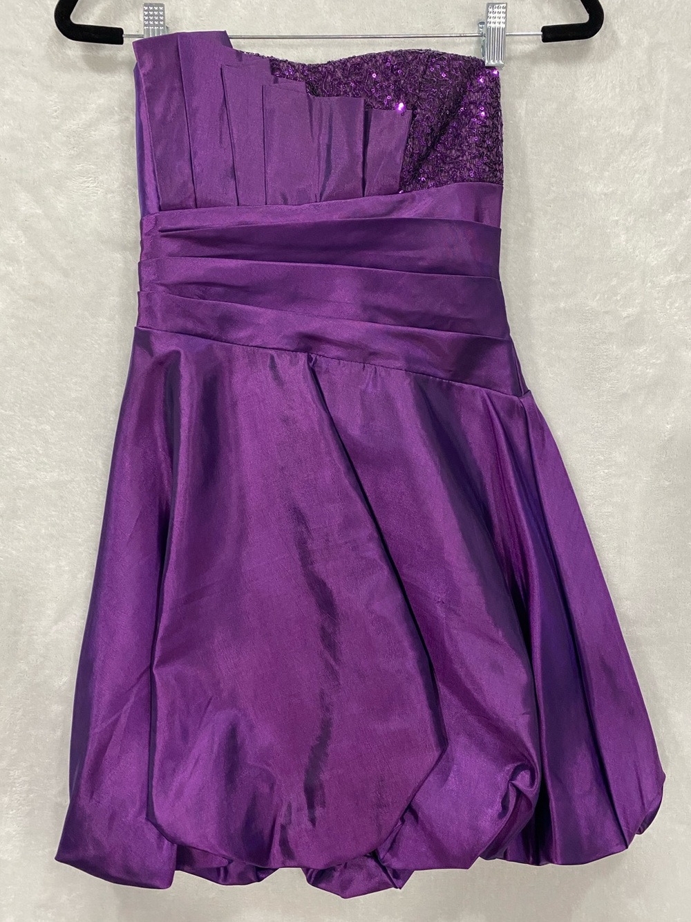 Purple Strapless Girls' Party Dress - (1)